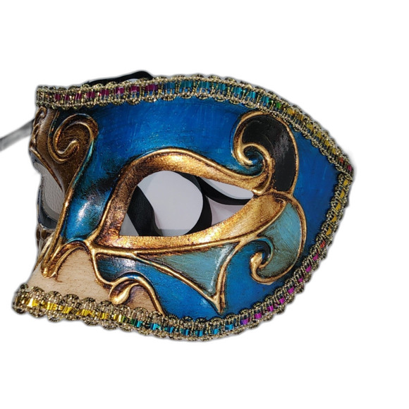 Venezia Hand Painted Masquerade Mask Made in Italy - Picture 2 of 4
